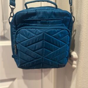 Lug Ranger- Teal Quilted Crossbody Bag